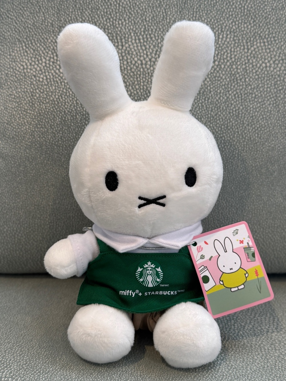 Miffy + Starbucks Plush with Signature Starbucks Green Apron - New in Box